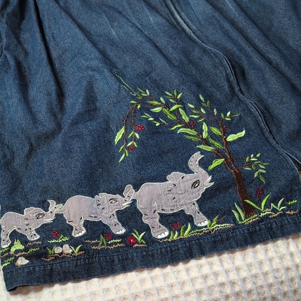 Bechamel Denim Dress with Embroidered Details - Picture 12 of 12